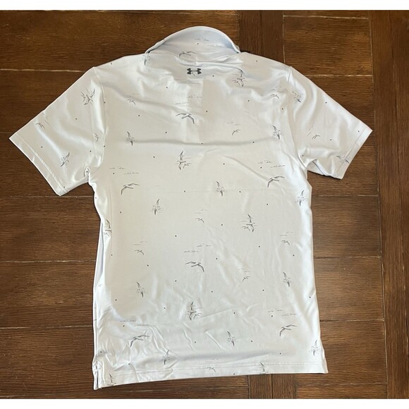 NEW Under Armour Men's Grey Playoff 3.0 Albatross Print Polo Small UPF 30 NWT - Picture 4 of 4